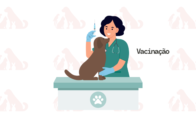 Ilustração sobre quarentena e vacinação